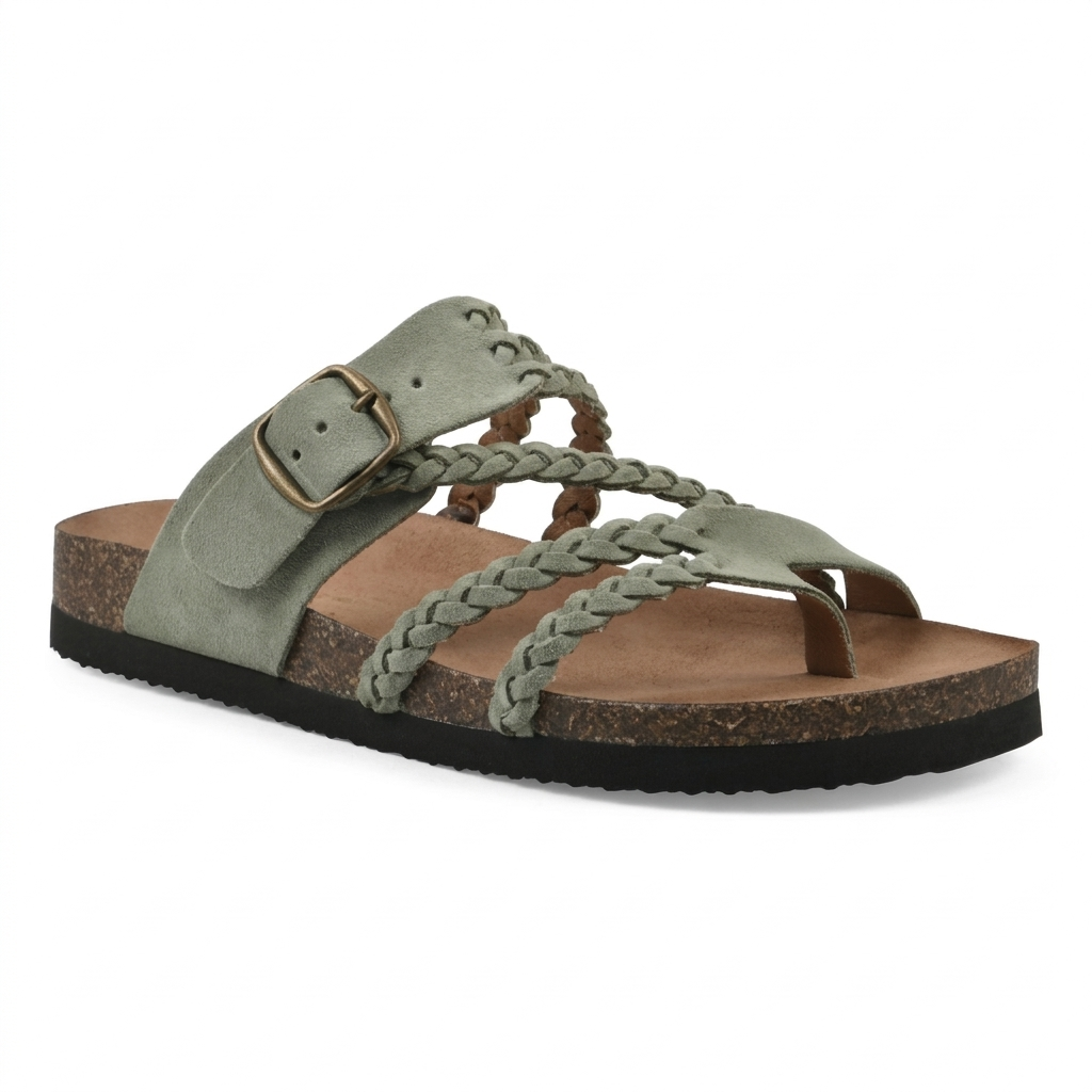 Sandalias trenzadas de corcho Hayleigh — Tus pies llamaron. Quieren estas sandalias.
