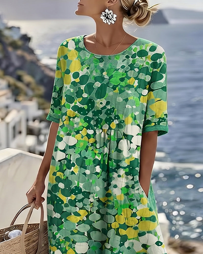 Vestido holgado estampado