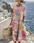 Vestido holgado estampado