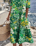 Vestido holgado estampado