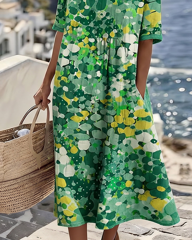 Vestido holgado estampado