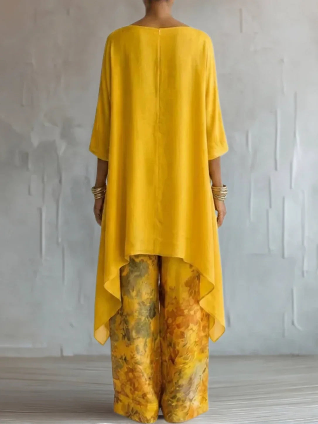 Giselle |Conjunto floral fluido asimétrico