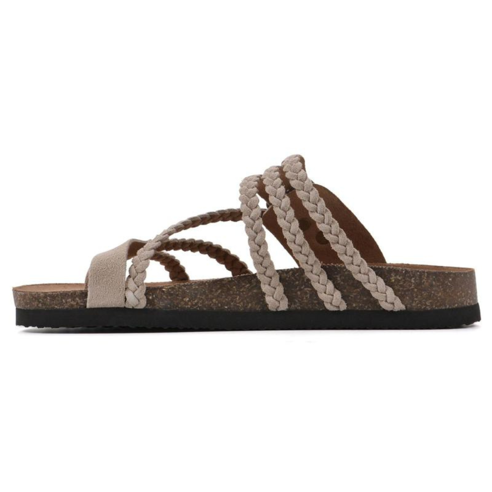 Sandalias trenzadas de corcho Hayleigh — Tus pies llamaron. Quieren estas sandalias.