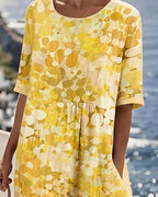 Vestido holgado estampado
