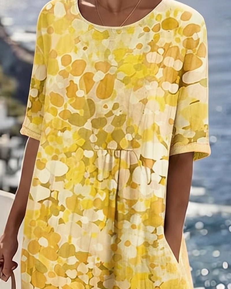 Vestido holgado estampado