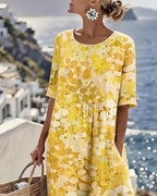 Vestido holgado estampado