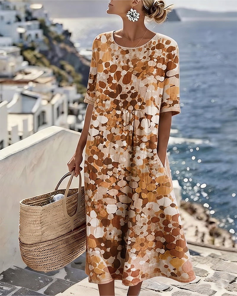 Vestido holgado estampado