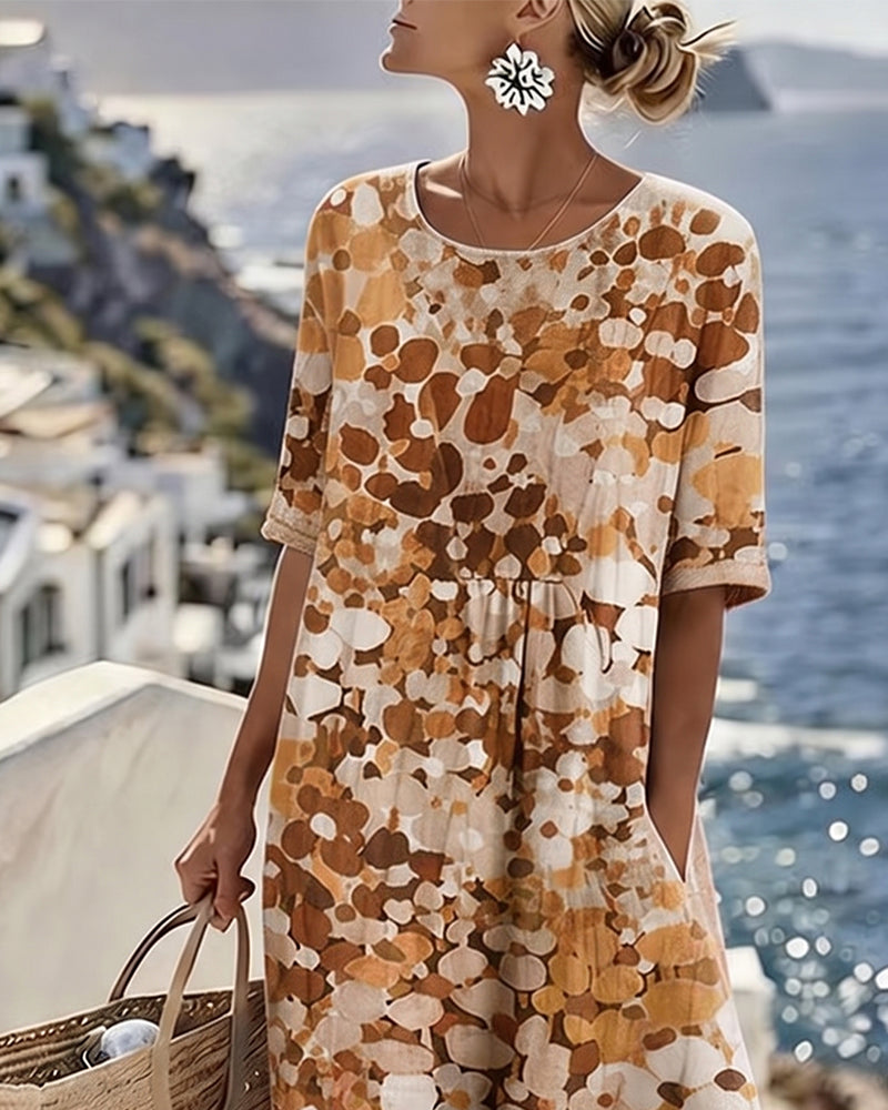 Vestido holgado estampado