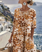 Vestido holgado estampado