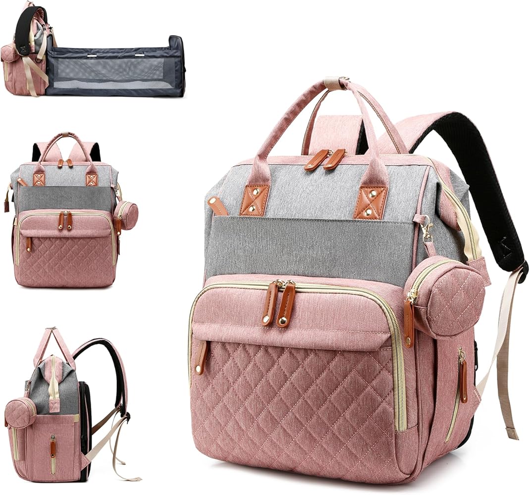 Mochila Pañalera 3 en 1: Mochila, Cuna y Cambiador