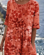 Vestido holgado estampado