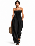 Nina | Elegant Strapless Jumpsuit