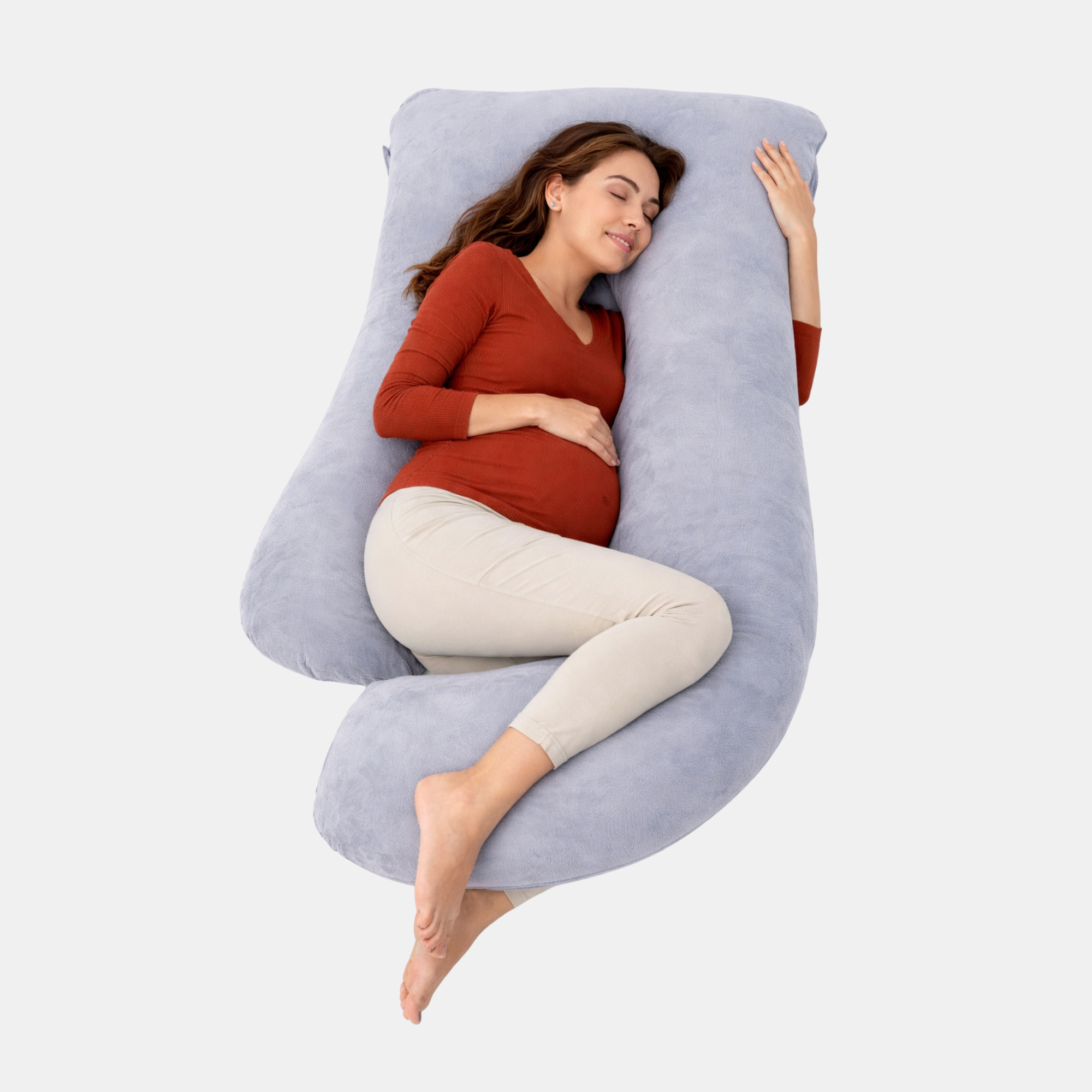 Almohada Hug – Comodidad total para embarazadas y mamás lactantes