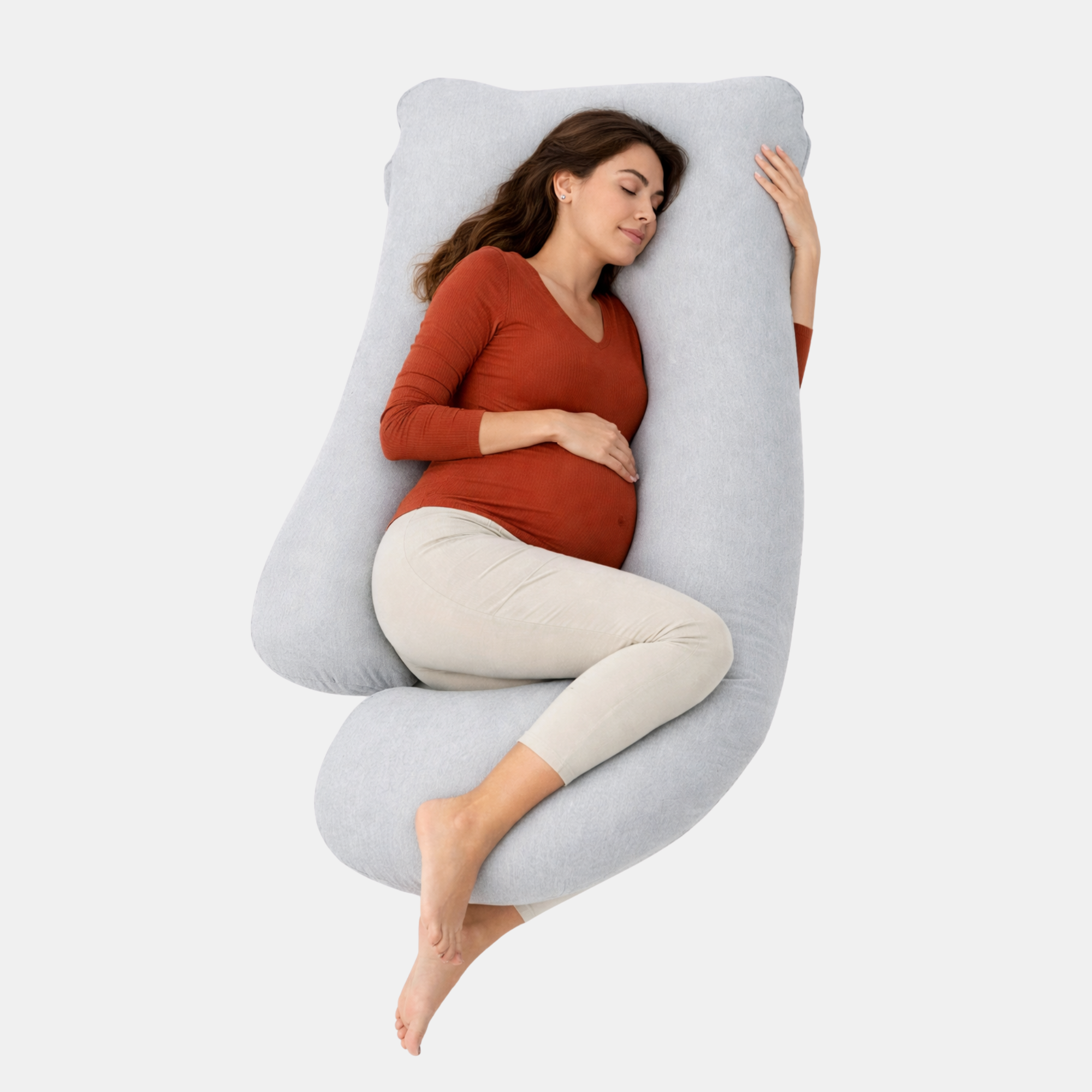 Almohada Hug – Comodidad total para embarazadas y mamás lactantes