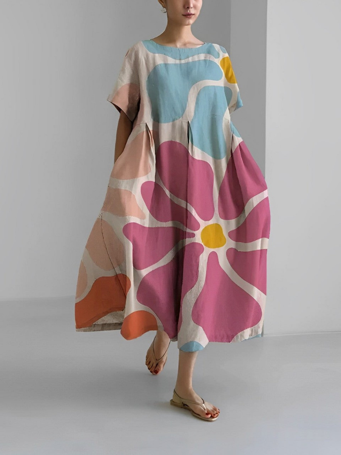 Vestido de verano floral de Valeno