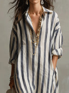 Pepa™ | Vestido camisero largo