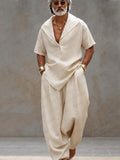 Conjunto coordinado holgado de estilo casual y minimalista