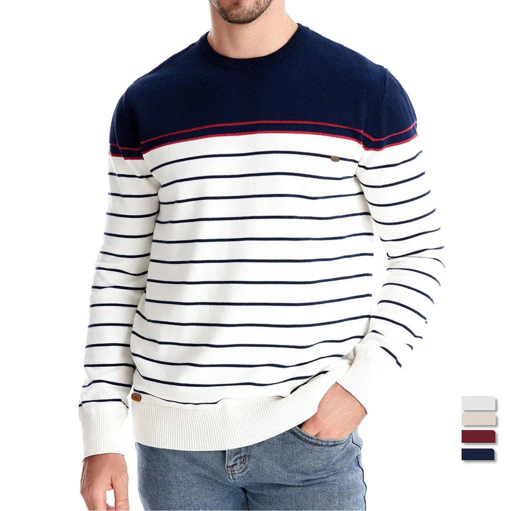 Carsten – Suéter para hombre con diseño de rayas