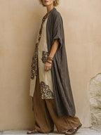 Valentina | Vestido largo bohemio bordado completo