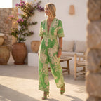 Mono Palma · Estampado tropical