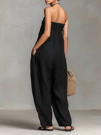 Nina | Elegant Strapless Jumpsuit