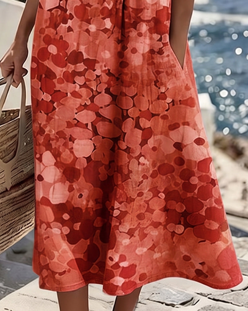 Vestido holgado estampado