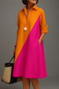 Sabrina - Vestido midi de algodón, elegante sin esfuerzo
