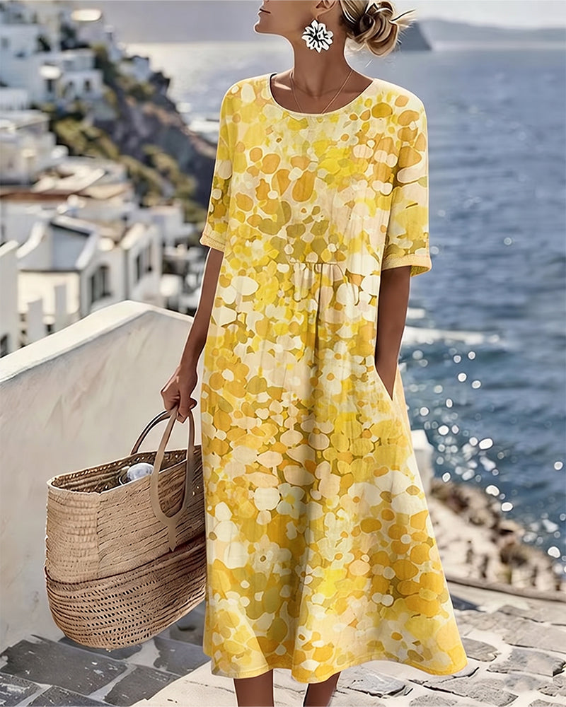 Vestido holgado estampado