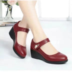 Carmen | Zapatos de tacón en piel suave con suela antideslizante y flexible