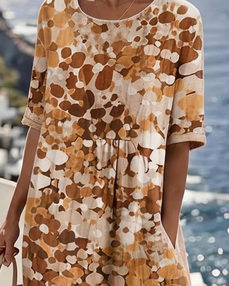Vestido holgado estampado