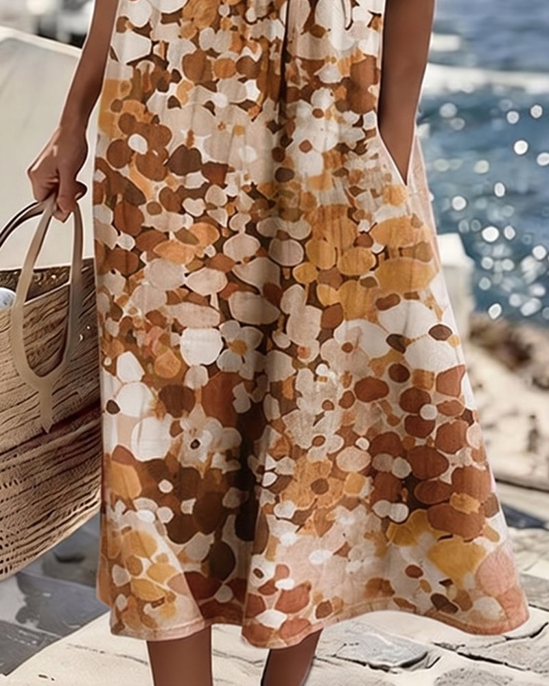 Vestido holgado estampado