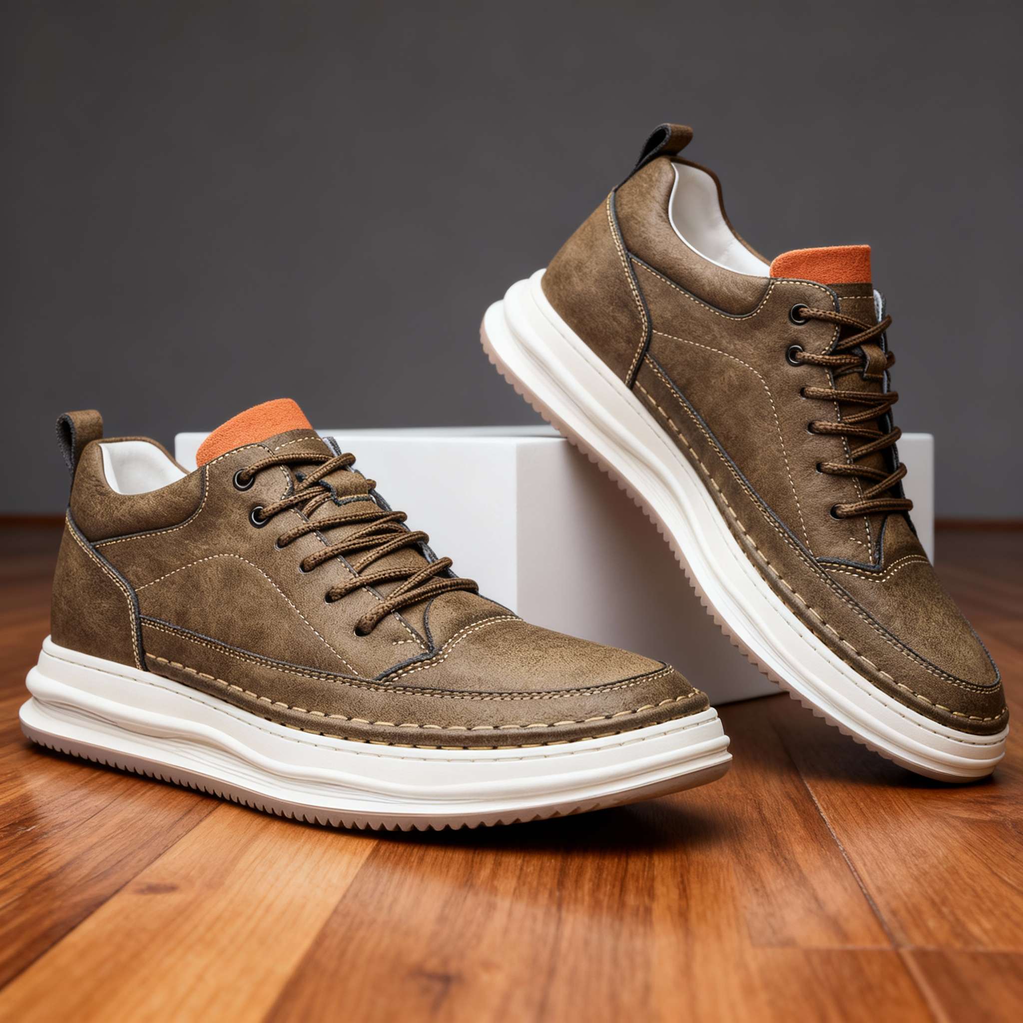 Roberto | Zapatillas de cuero sintético