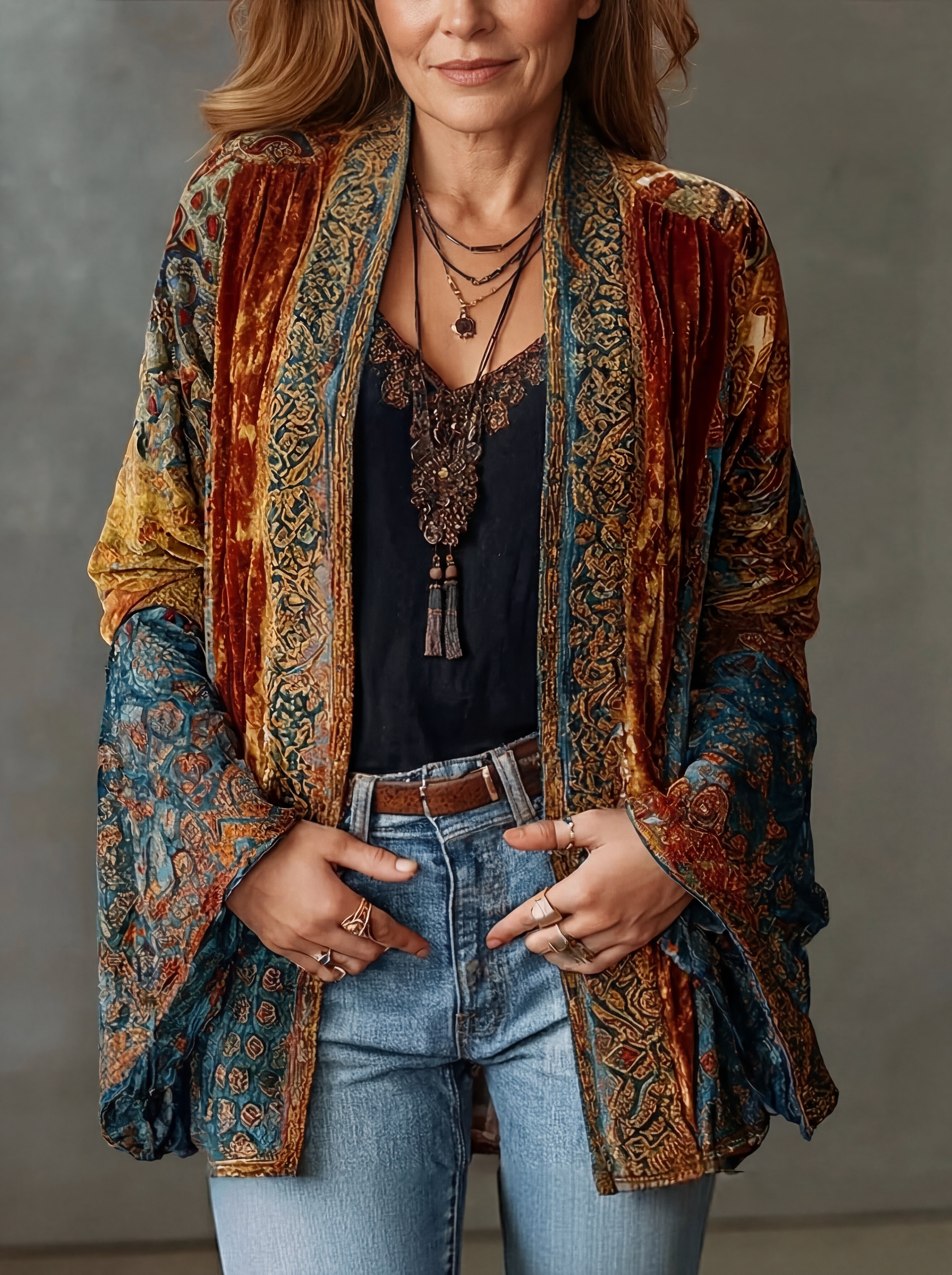 Aria | Chaqueta kimono bohemio
