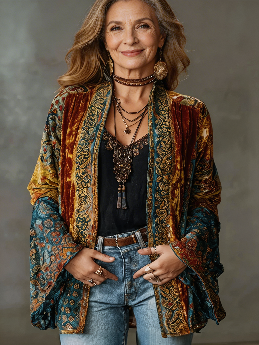 Aria | Chaqueta kimono bohemio
