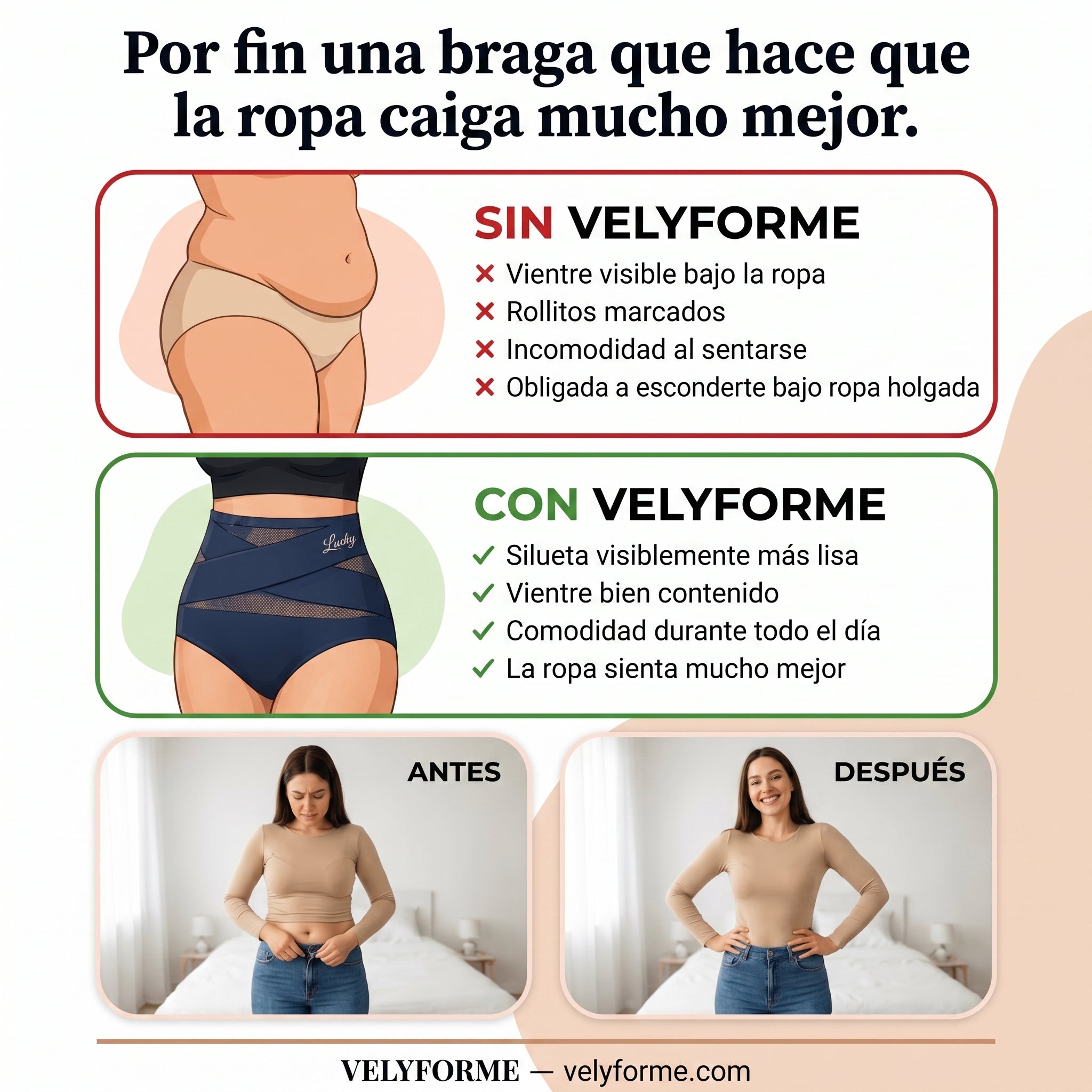 Braguita Moldeadora Talle Alto – Vientre Plano sin Esfuerzo