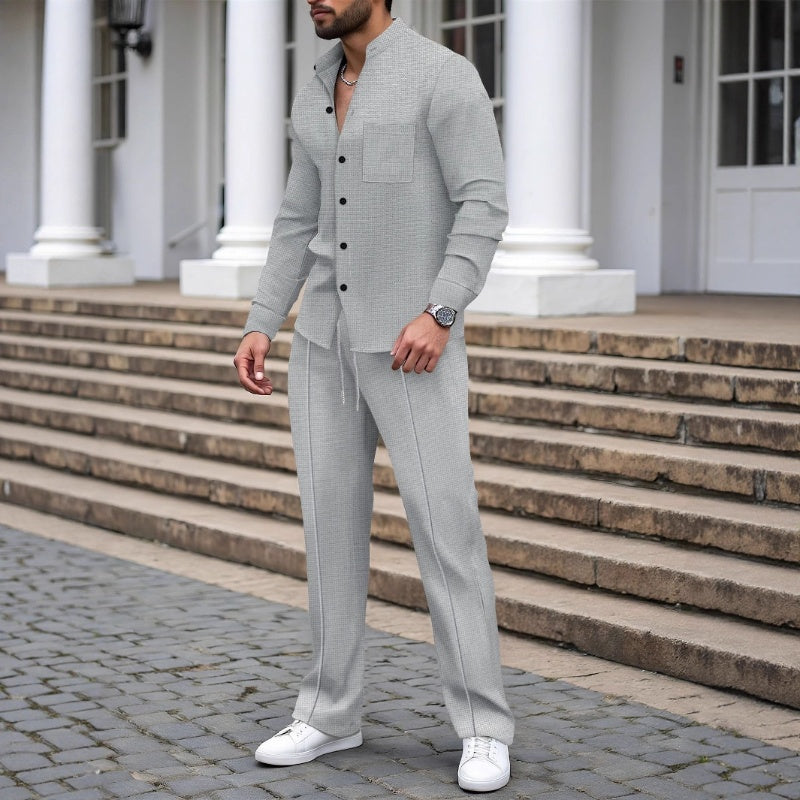 Conjunto de dos piezas casual para hombre y pantalón – cómodo y con estilo