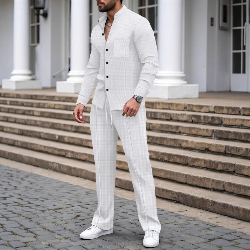 Conjunto de dos piezas casual para hombre y pantalón – cómodo y con estilo