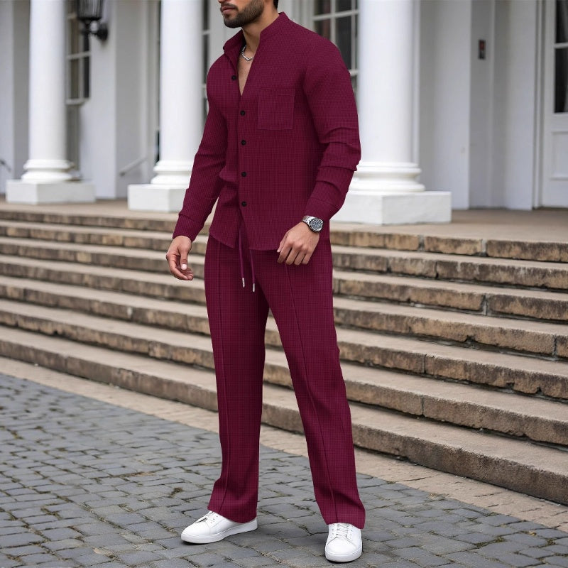 Conjunto de dos piezas casual para hombre y pantalón – cómodo y con estilo