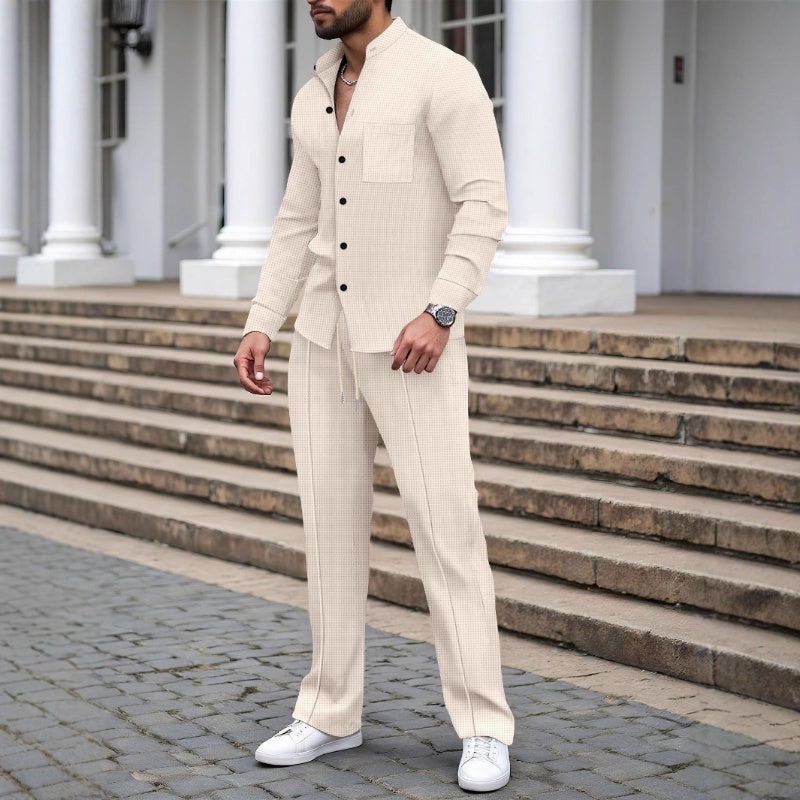 Conjunto de dos piezas casual para hombre y pantalón – cómodo y con estilo