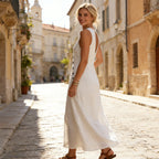 Bianca | Vestido de escote en V con bolsillos