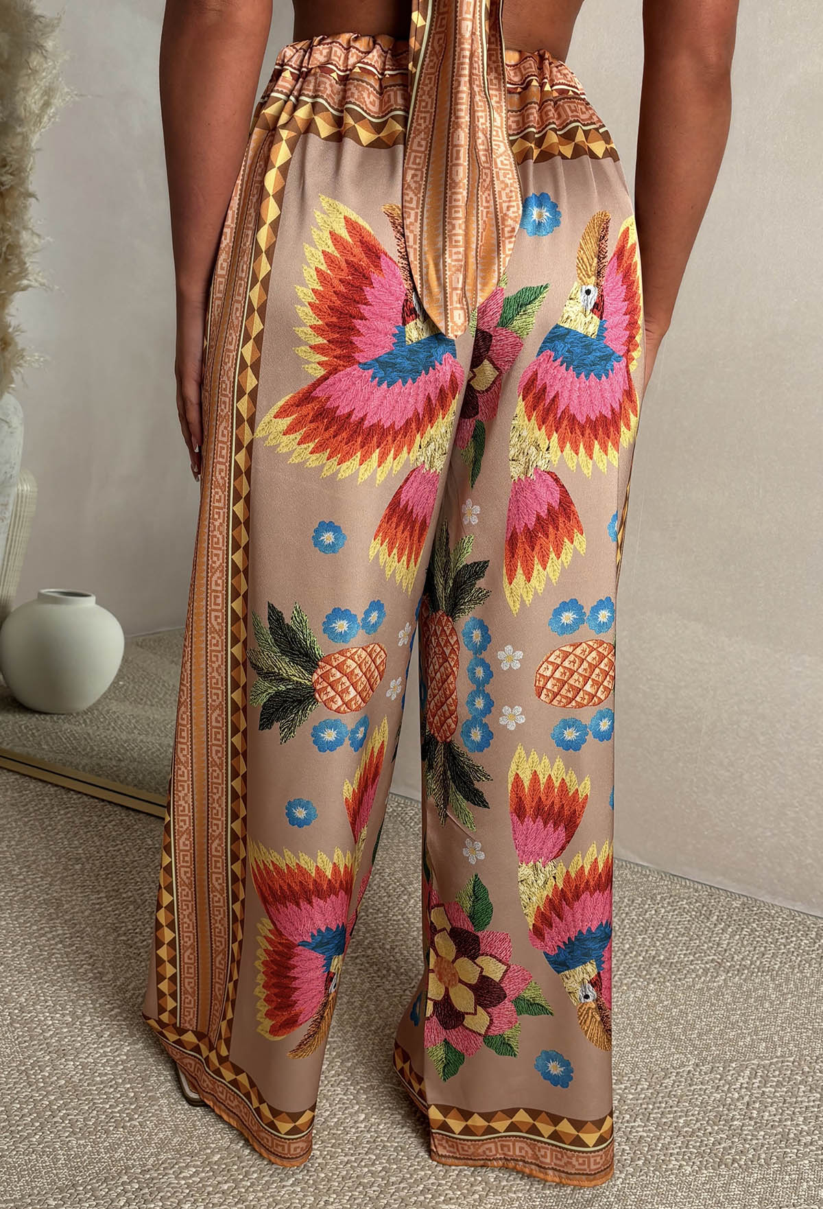 Victoria | Conjunto de Top y Pantalon de Satén